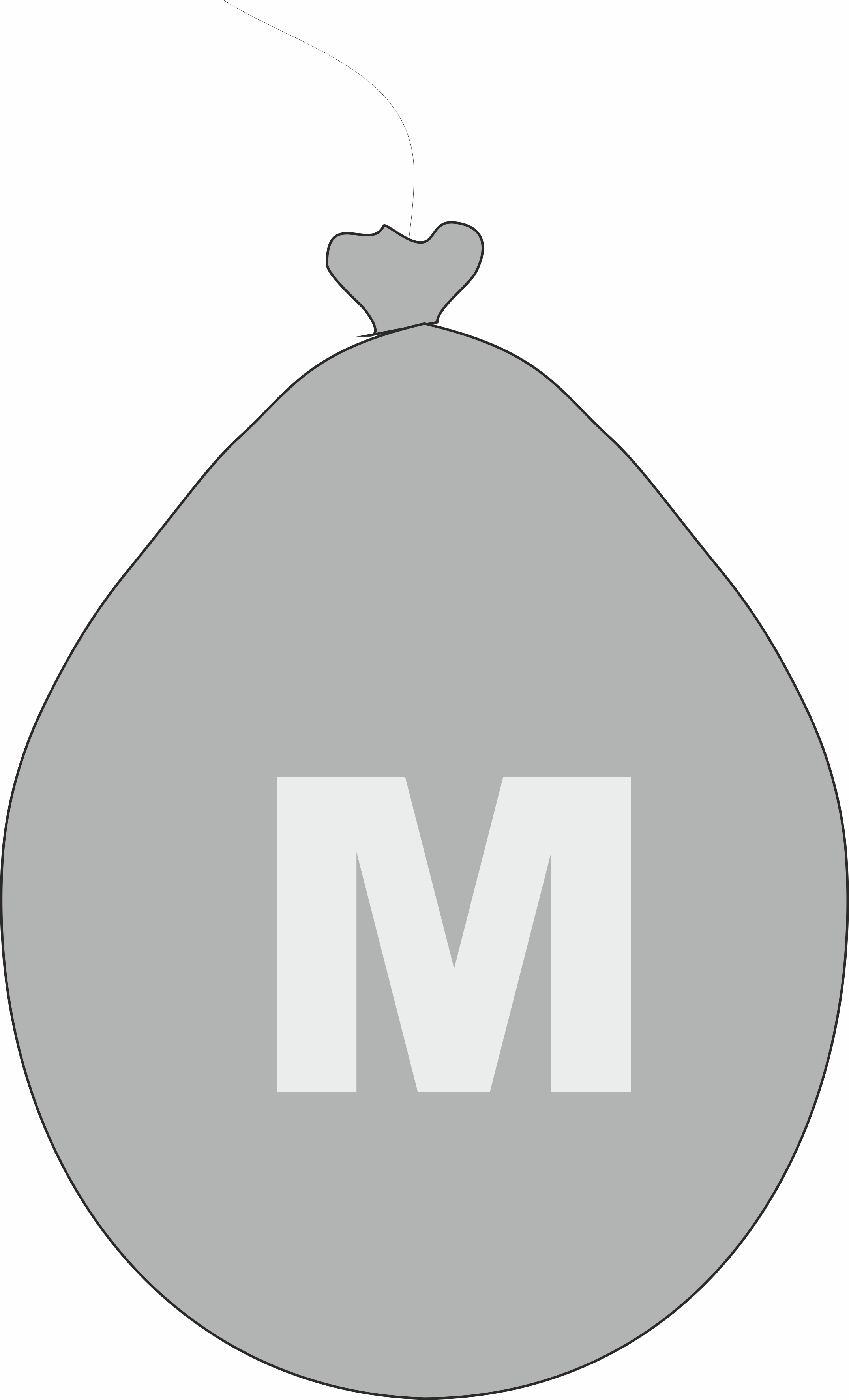 Balónek písmeno M stříbrné 